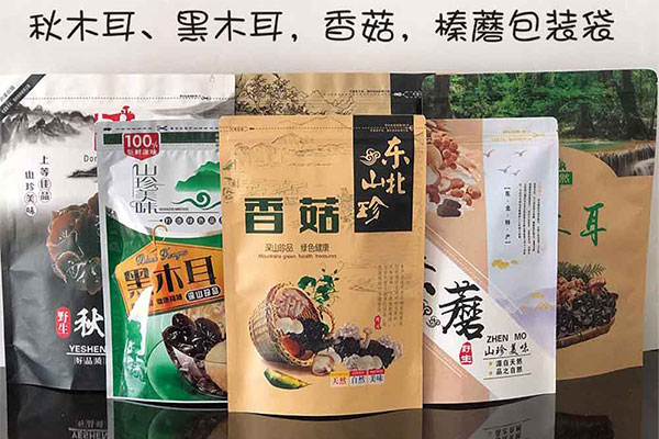 預製袋包裝的香菇木耳食用菌